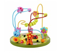 Medinis edukacinis labirintas vaikams | Flower Beads Coaster | Classic World CW4122